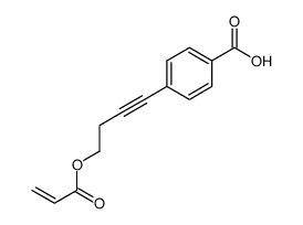 4-(4-prop-2-enoyloxybut-1-ynyl)benzoic acid Structure