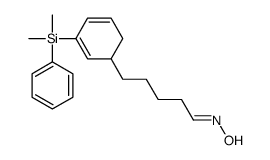N-[5-[3-[dimethyl(phenyl)silyl]cyclohexa-2,4-dien-1-yl]pentylidene]hydroxylamine结构式