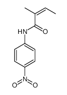 2-methyl-N-(4-nitrophenyl)but-2-enamide Structure