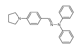 p-pyrrolidinylbenzaldehyde-N,N-diphenylhydrazone Structure