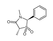 trans-3,5-dimethyl-1,1-dioxo-2-phenyl-4-thiazolidinone结构式