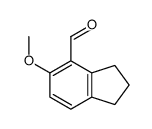 5-methoxy-2,3-dihydro-1H-indene-4-carbaldehyde结构式