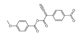 p-methoxybenzoic p-nitrophenyldiazoacetic anhydride Structure