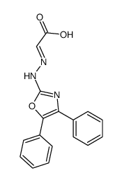 2-[(4,5-diphenyl-1,3-oxazol-2-yl)hydrazinylidene]acetic acid Structure