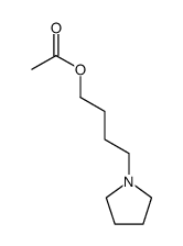acetic acid-(4-pyrrolidino-butyl ester) Structure