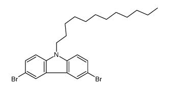 3,6-dibromo-9-dodecylcarbazole结构式