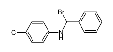 N-(α-bromo-benzyl)-4-chloro-aniline Structure