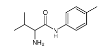 Butanamide, 2-amino-3-methyl-N-(4-methylphenyl) Structure