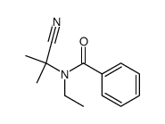 N-ethyl-N-(1-cyano-1-methyl-ethyl)-benzamide结构式