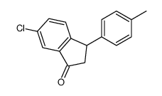 6-Chloro-3-(p-tolyl)-2,3-dihydro-1H-inden-1-one Structure