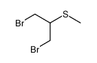 1,3-dibromo-2-methylsulfanylpropane结构式