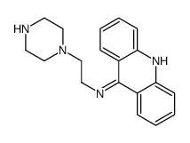 N-(2-piperazin-1-ylethyl)acridin-9-amine结构式