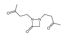 1,2-bis(3-oxobutyl)diazetidin-3-one Structure