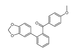 [2-(1,3-benzodioxol-5-yl)phenyl]-(4-methoxyphenyl)methanone结构式