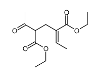 diethyl 2-acetyl-4-ethylidenepentanedioate Structure