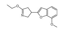 5-ethoxy-3-(7-methoxy-1-benzofuran-2-yl)-3,4-dihydro-2H-pyrrole Structure