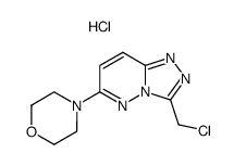 3-chloromethyl-6-(4-morpholinyl)-<1,2,4>triazolo<4,3-b>pyridazine hydrochloride Structure