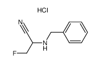 2-Benzylamino-3-fluoro-propionitrile; hydrochloride结构式