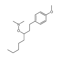 N-[1-(4-methoxyphenyl)octan-3-yloxy]-N-methylmethanamine结构式