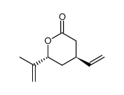 rel-(3S,5R)-6-Methyl-5-hydroxy-3-vinyl-6-heptenoic Acid Lactone结构式