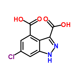 6-CHLORO-(1H)INDAZOLE-3,4-DICARBOXYLIC ACID picture