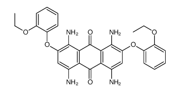 1,4,5,8-tetraamino-2,7-bis(2-ethoxyphenoxy)anthracene-9,10-dione结构式