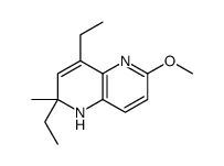 2,4-diethyl-6-methoxy-2-methyl-1H-1,5-naphthyridine结构式