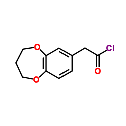 3,4-Dihydro-2H-1,5-benzodioxepin-7-ylacetyl chloride结构式