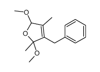 4-benzyl-2,5-dimethoxy-3,5-dimethyl-2H-furan Structure