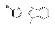 2-(5-bromoselenophen-2-yl)-1-methylbenzimidazole结构式