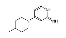 4-(4-methylpiperidin-1-yl)pyridin-2-amine结构式