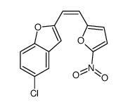 5-chloro-2-[2-(5-nitrofuran-2-yl)ethenyl]-1-benzofuran Structure