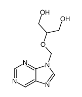 2-(purin-9-ylmethoxy)propane-1,3-diol Structure