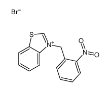3-[(2-nitrophenyl)methyl]-1,3-benzothiazol-3-ium,bromide结构式
