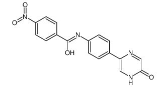 4-nitro-N-[4-(6-oxo-1H-pyrazin-3-yl)phenyl]benzamide结构式
