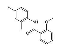 Benzamide, N-(4-fluoro-2-methylphenyl)-2-methoxy Structure