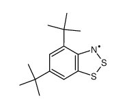 4,6-Di-tert-butyl-benzo-1,2,3-dithiazolyl radikal Structure