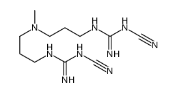 2-[3-[3-[[amino-(cyanoamino)methylidene]amino]propyl-methylamino]propyl]-1-cyanoguanidine结构式