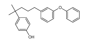 4-[2-methyl-5-(3-phenoxyphenyl)pentan-2-yl]phenol结构式