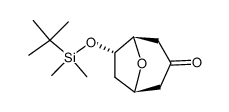 (1R,5R,6S)-6-(tert-Butyl-dimethyl-silanyloxy)-8-oxa-bicyclo[3.2.1]octan-3-one结构式