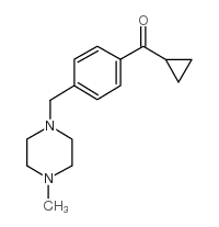 CYCLOPROPYL 4-(4-METHYLPIPERAZINOMETHYL)PHENYL KETONE结构式