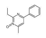 2-ethyl-6-methyl-1-oxido-4-phenylpyrimidin-1-ium结构式