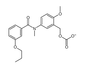 [2-methoxy-5-[methyl-(3-propoxybenzoyl)amino]phenyl]methyl carbonate结构式