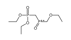 diethoxyphosphorylmethyl-(ethoxymethyl)-oxophosphanium Structure