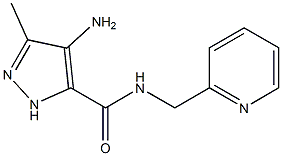 4-amino-3-methyl-N-(2-pyridinylmethyl)-1H-Pyrazole-5-carboxamide Structure