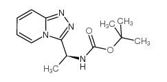 1-([1,2,4]噻唑o[4,3-a]吡啶-3-基)乙基氨基甲酸-(S)-叔丁酯结构式