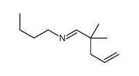 N-butyl-2,2-dimethylpent-4-en-1-imine Structure