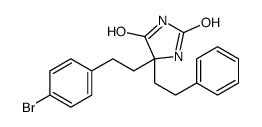 5-[2-(4-bromophenyl)ethyl]-5-(2-phenylethyl)imidazolidine-2,4-dione Structure