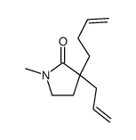 3-but-3-enyl-1-methyl-3-prop-2-enylpyrrolidin-2-one结构式