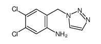 4,5-dichloro-2-(triazol-1-ylmethyl)aniline结构式